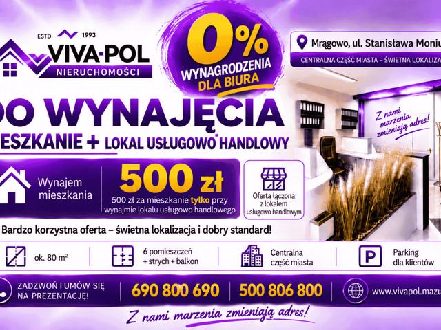 Mieszkanie do wynajęcia w Mrągowo, Warmińsko-mazurskie