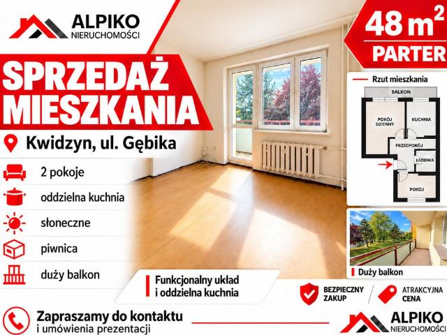 Mieszkanie na sprzedaż w Kwidzyn, powiat kwidzyński