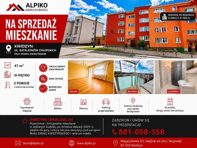 Mieszkanie na sprzedaż w Kwidzyn, Pomorskie