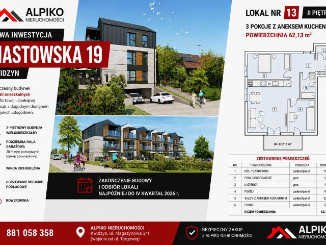 Mieszkanie na sprzedaż w Kwidzyn, Pomorskie