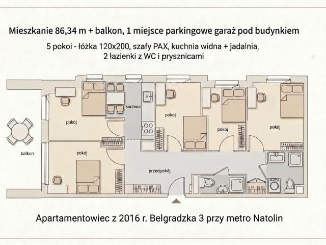 Mieszkanie na sprzedaż w Warszawa, Mazowieckie