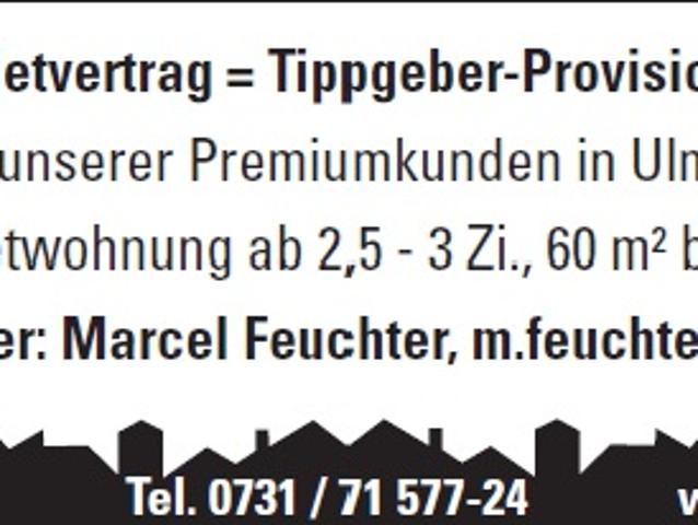 Wohnung mieten in Postdörfle, Ulm