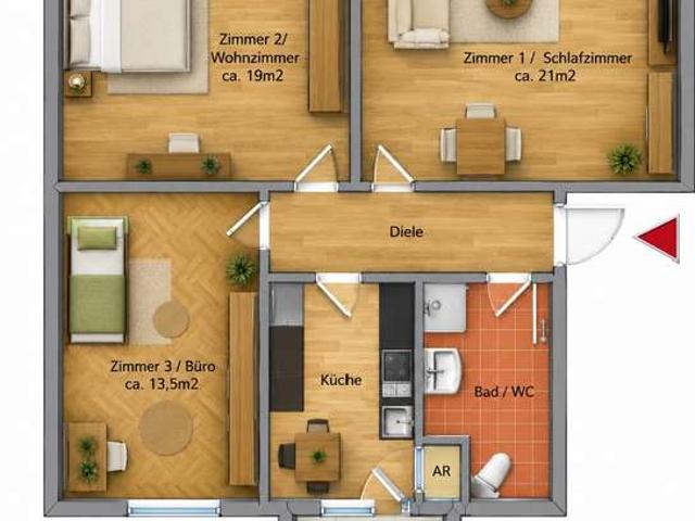 Apartment mieten in Katastralgemeinde Innere Stadt, Graz
