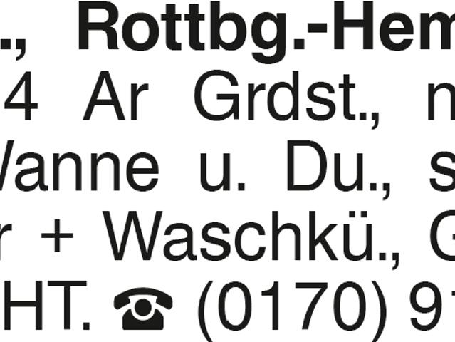 Wohnung mieten in Rottenburg
