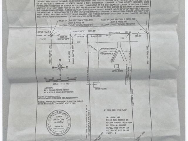 Land for sale in Greenbush Township, Alcona County