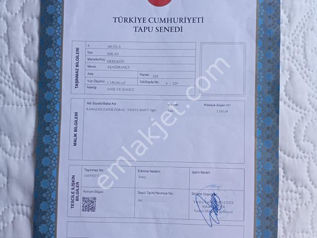 Milas, Muğla içerisinde satılık Bahce kati