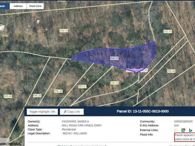 Land for sale in West Virginia