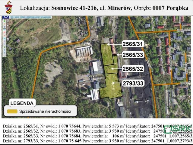 Grunt na sprzedaż w Sosnowiec, Śląskie