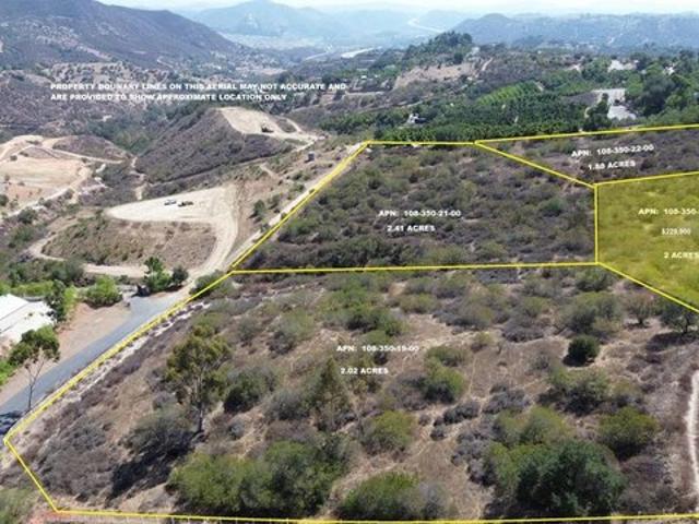 Land for sale in Fallbrook, San Diego County