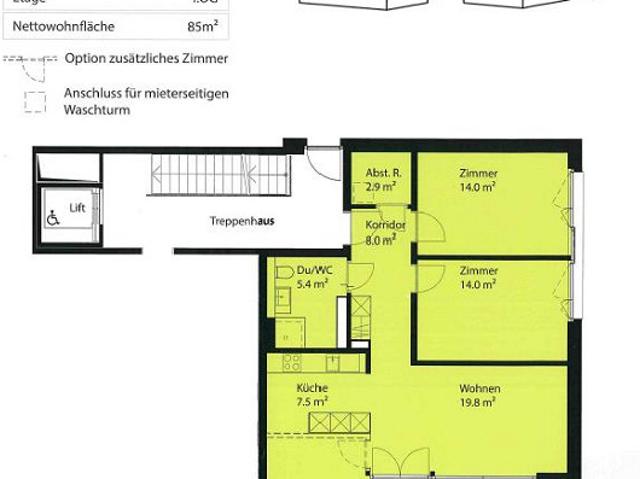 Apartment mieten in Kloten, Zürich