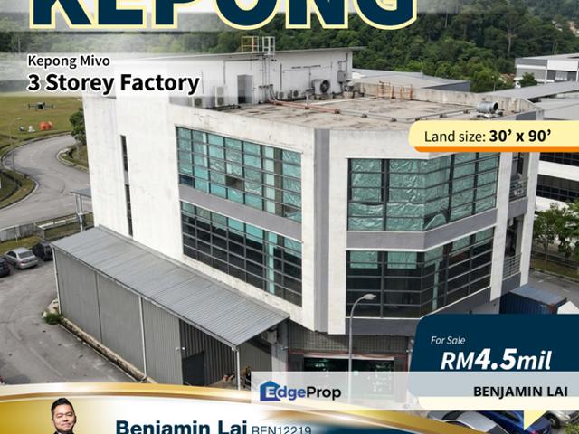 Warehouse for sale in Selayang, Selangor