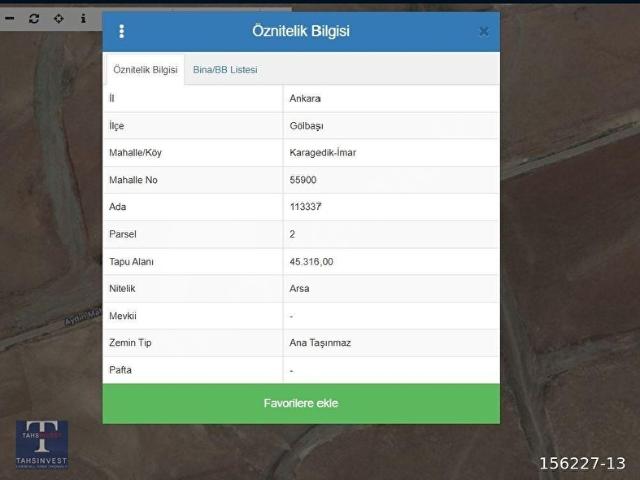 Gölbaşi, Ankara içerisinde satılık Arsa