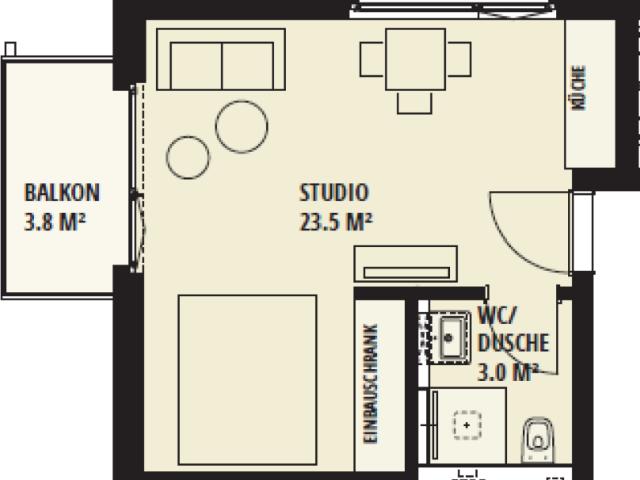 Apartment mieten in Einigen, Zürich