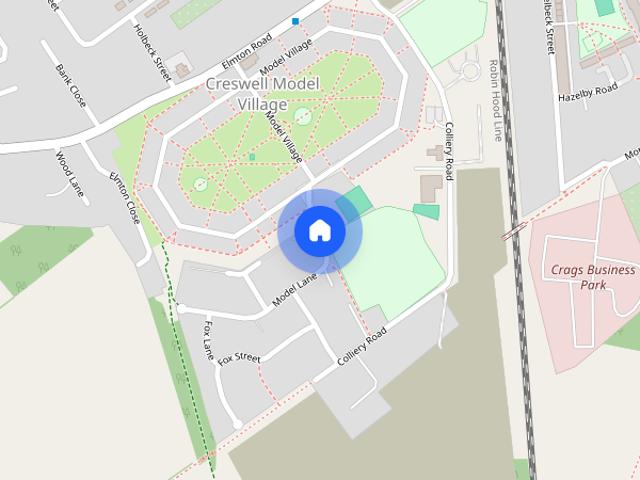 House for rent in Creswell Model Village, Elmton