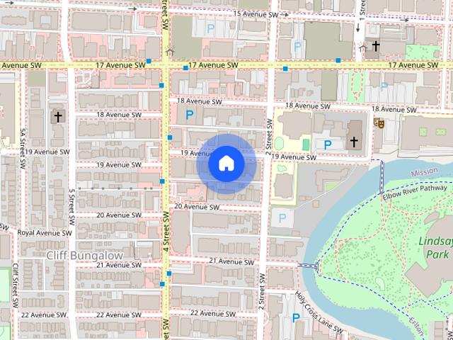 Apartment for rent in Fourth Street BRZ, Calgary