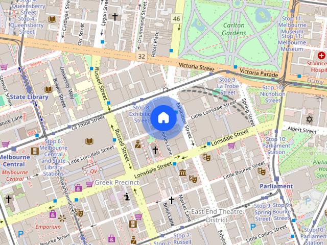 Apartment for rent in East End Theatre District, Melbourne