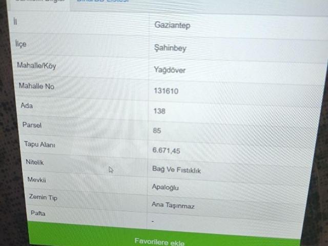 Yağdöver Mahallesi, Şahinbey içerisinde satılık mülk