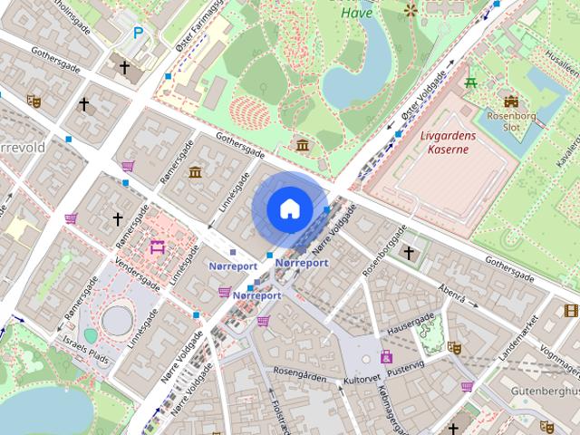 Zimmer til leje i Nørrevold, København