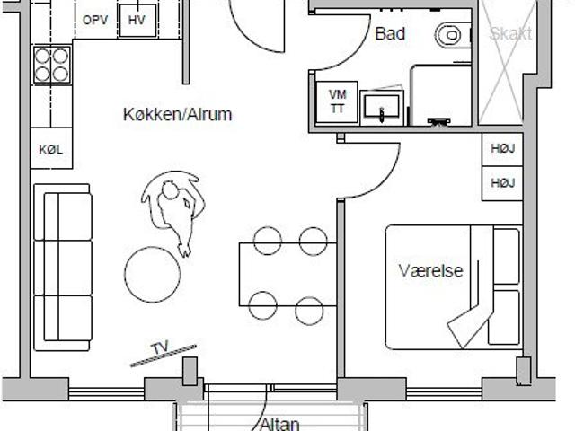 Lejlighed til leje i Fredericia