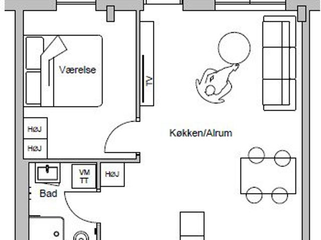 Lejlighed til leje i Fredericia