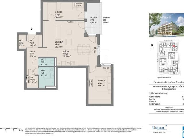 Apartment mieten in Michelhausen, Niederösterreich