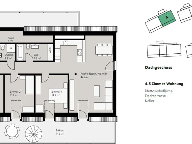 Apartment mieten in Münchwilen, Bezirk Laufenburg