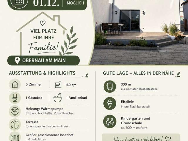 Haus mieten in Obernau, Aschaffenburg