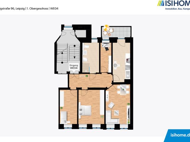 Apartment mieten in Volkmarsdorf, Leipzig