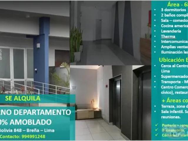 Departamento alquiler en Breña, Lima Metropolitana