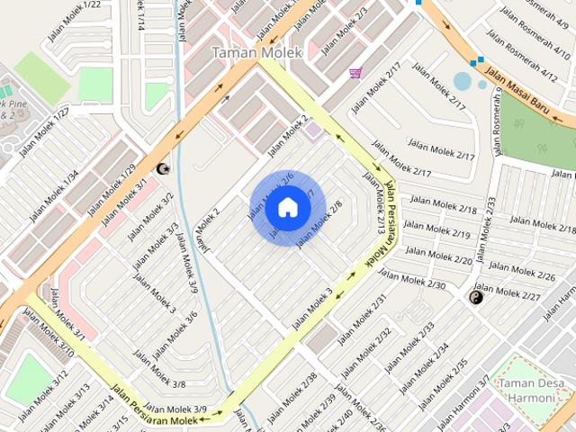 Apartment for rent in Taman Molek, Johor Bahru