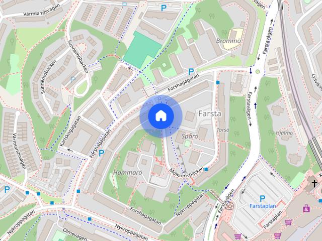 Rum hyra i Farsta, Botkyrka