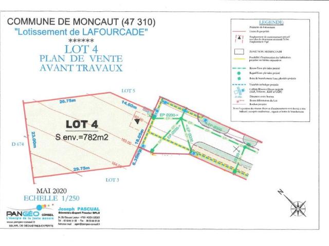 Terrain vente à France métropolitaine, Moncaut