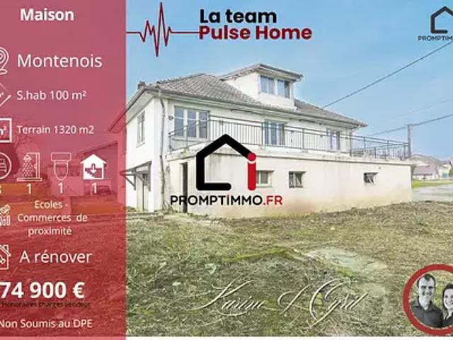 Maison vente à Montbéliard, Montenois