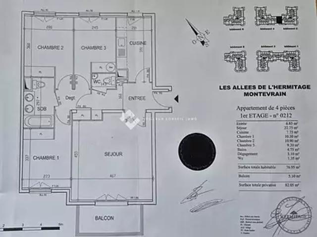 Appartement vente à Torcy, Montévrain