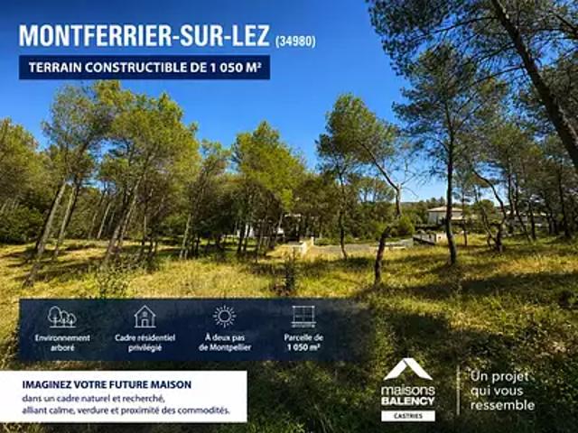 Terrain vente à Montpellier, Montferrier-sur-lez