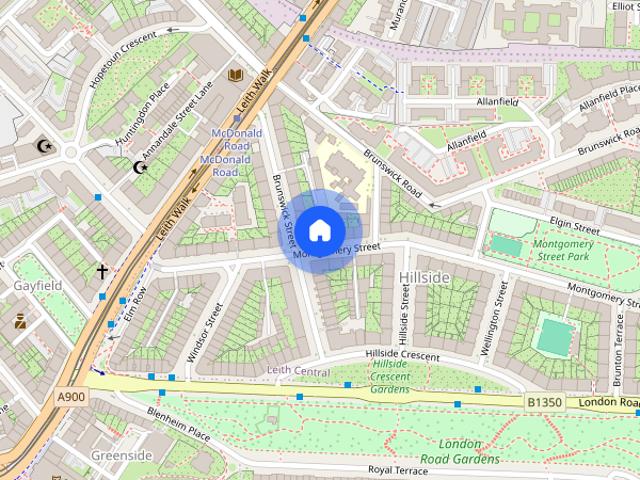 Apartment for rent in Hillside, Leith