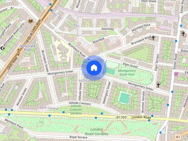 Apartment for rent in Hillside, Leith