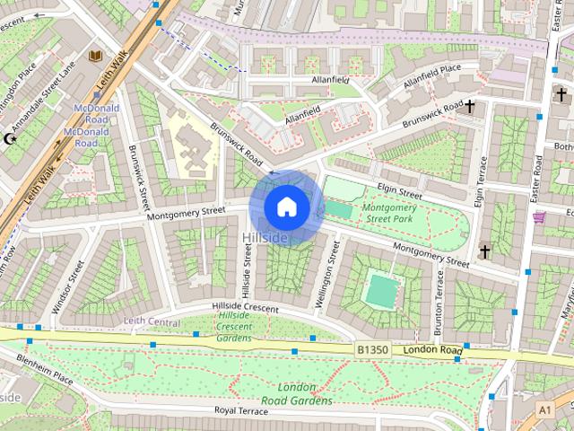 Apartment for rent in Hillside, Leith