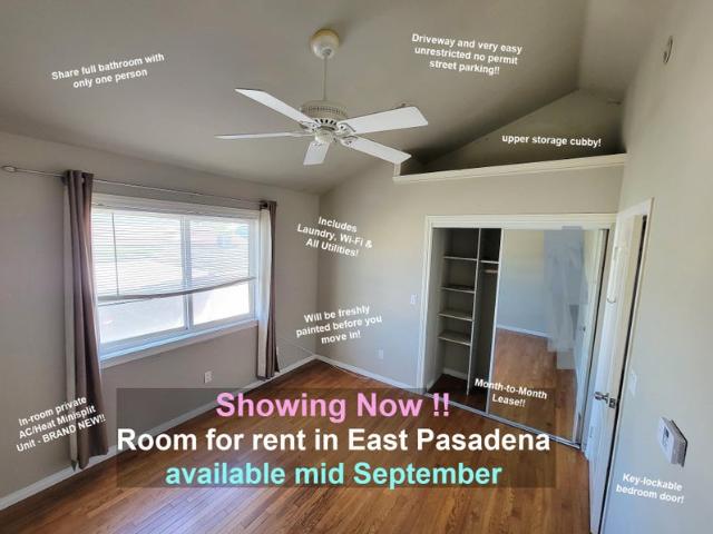 Room for rent in Pasadena, California