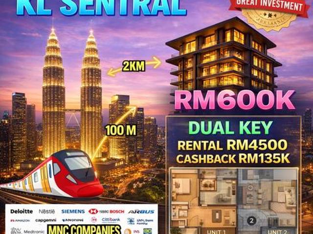 Serviced Residence for sale in Brickfields, Kuala Lumpur