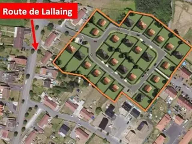 Terrain vente à Douai, Montigny-en-ostrevent