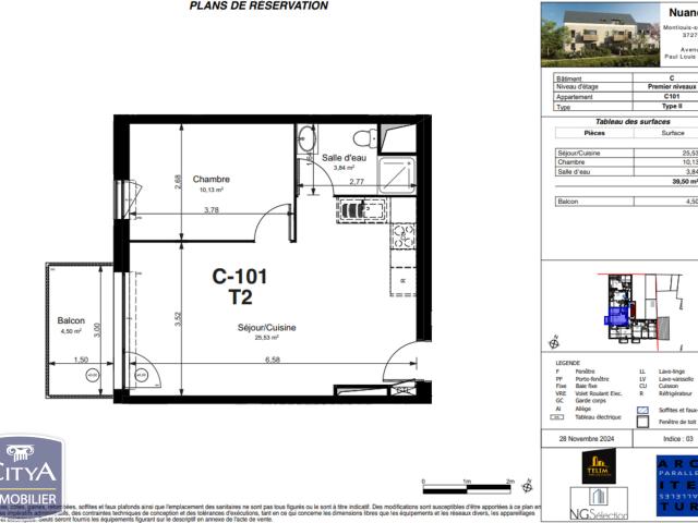 Appartement vente à Montlouis-sur-Loire, Indre-et-Loire