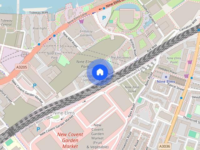 Apartment for rent in Nine Elms, Greater London
