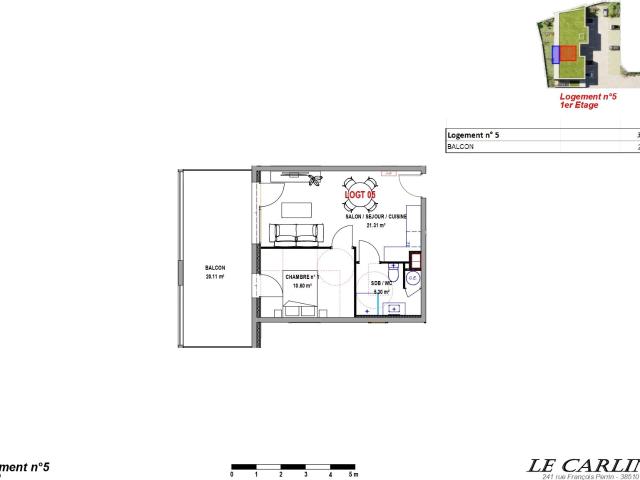 Appartement vente à La Tour-du-Pin, Morestel
