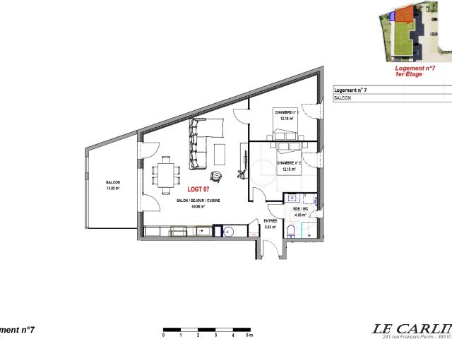 Appartement vente à La Tour-du-Pin, Morestel