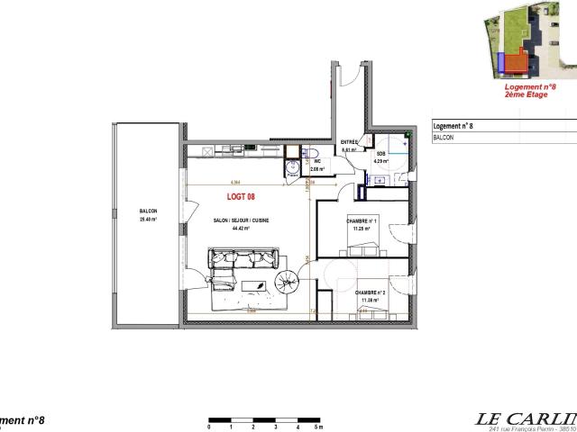 Appartement vente à La Tour-du-Pin, Morestel