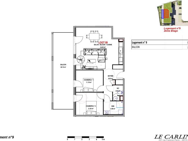 Appartement vente à La Tour-du-Pin, Morestel