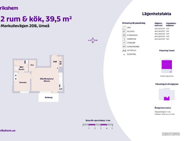 Lägenhet hyra i Centrala stan, Umeå