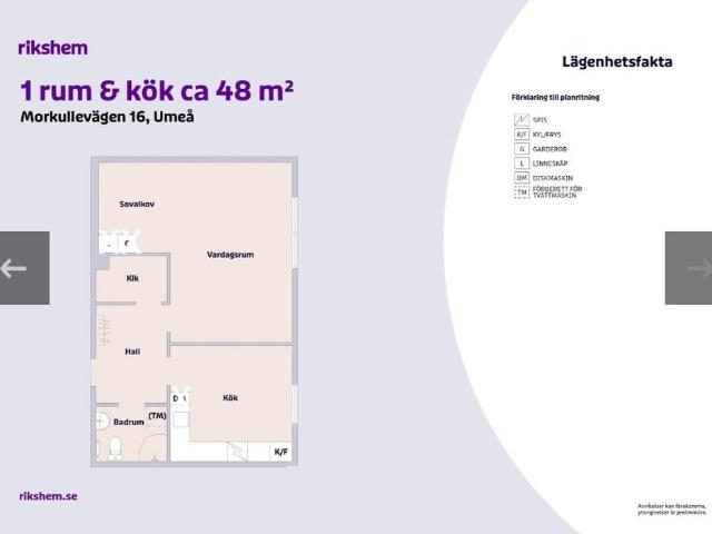 Lägenhet hyra i Umeå, Västerbotten