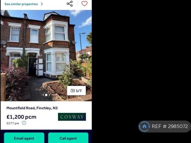 Apartment for rent in Church End, Greater London
